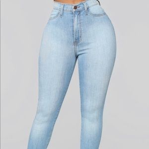 Plus Size Fashion Nova High Waist Jeans
